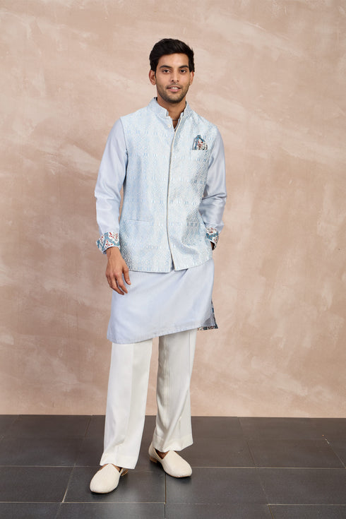 Maze Nehru Jacket Set